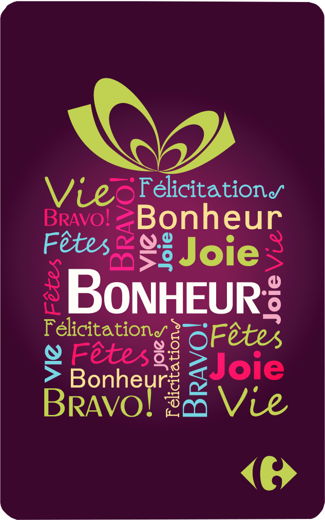 e-Carte cadeaux Carrefour Bonheur